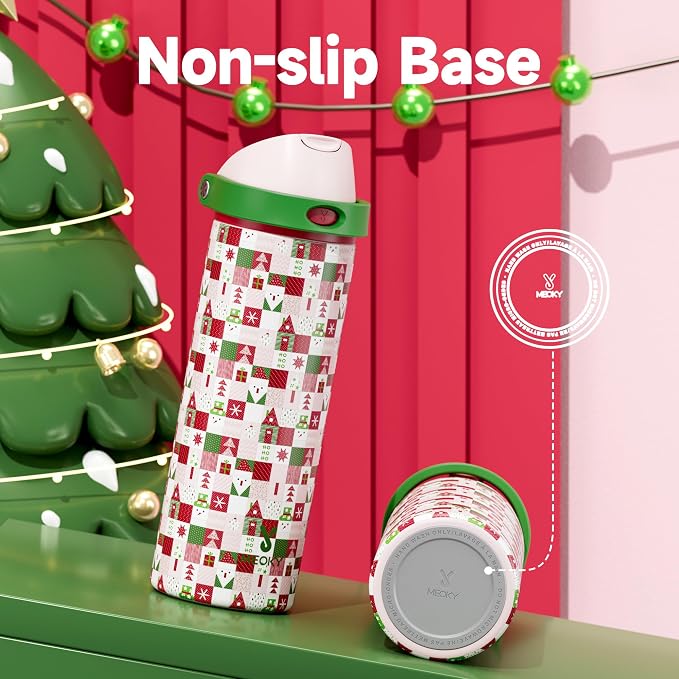 24 oz Insulated Water Bottle for Christmas: Meoky Stainless Steel Xmas Water - Image 6