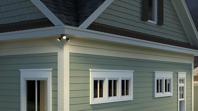Lithonia Lighting HomeGuard 3-Light LED Outdoor Flood Lights, Outdoor LED Lights - Image 10