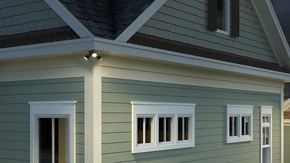 Lithonia Lighting HomeGuard 3-Light LED Outdoor Flood Lights, Outdoor LED Lights - Image 9