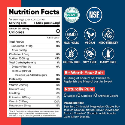 Venture Pal High Sodium Sugar-Free Electrolyte Powder Packets - Image 8