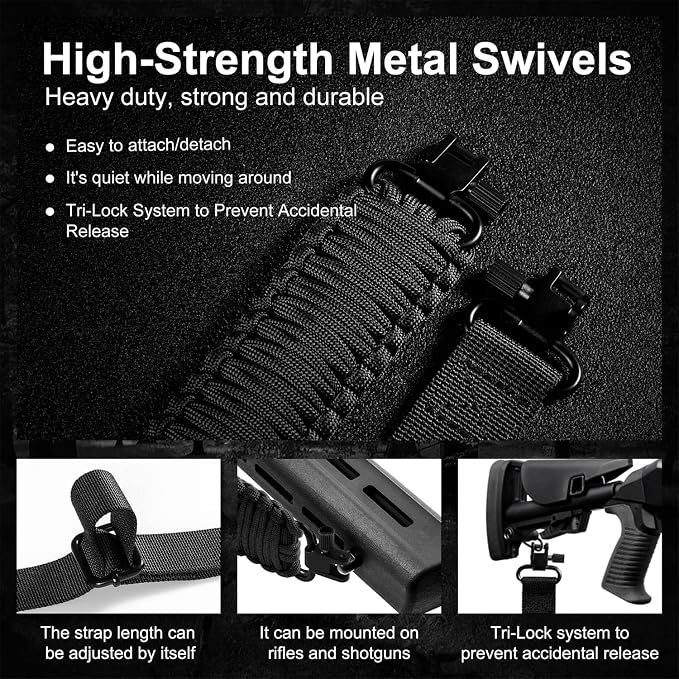 VVAAGG Two-Point Paracord Rifle Sling - Image 3