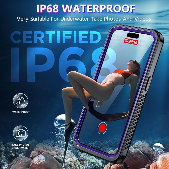 Red2Fire 2025 New for iPhone 15 Pro Case Waterproof, Phone Case for iPhone 15 - Image 2