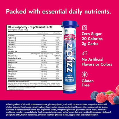 Zipfizz Daily Energy Drink Powder, 20 Pack | 3-in-1 Sustained Energy, Rapid - Image 6