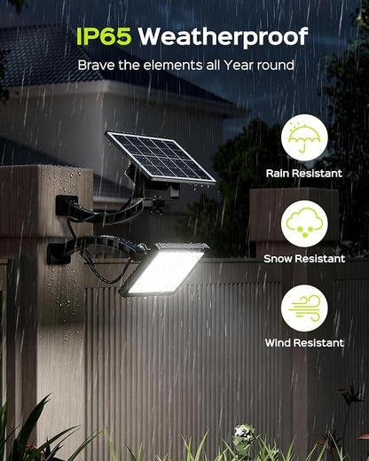 JACKYLED 1000 Lumens 299 LED Solar Lights Outdoor Bright Solar Dusk to Dawn - Image 9
