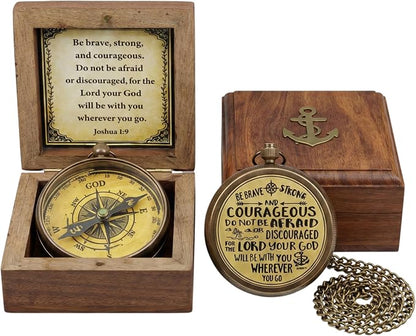 Handmade Brass Antique Compass by ELYTHOS