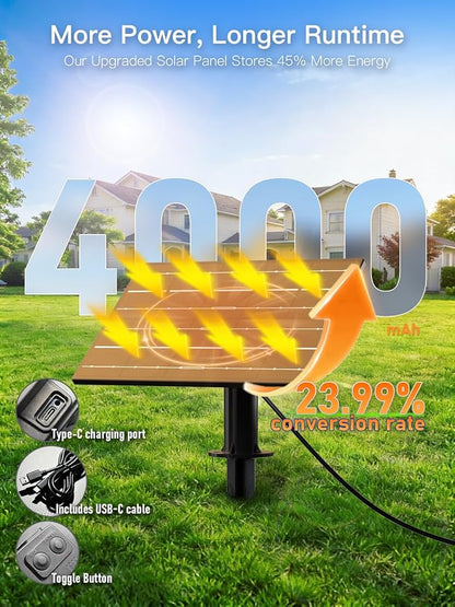 100FT Solar String Lights Outdoor Waterproof, 35+1 LED Solar Powered Lights - Image 2
