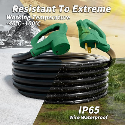 PlugSaf 25 FT 30 Amp RV Extension Cord Outdoor, Flexible Heavy Duty 10/3 Gauge - Image 4