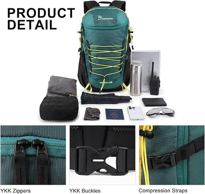 MOUNTAINTOP Hiking Backpack, 30L Camping Backpack, Men Women Hiking Daypack - Image 3