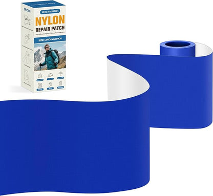 KING MOUNTAIN Self Adhesive Nylon Fabric Repair Tape, 4×63 Inches, Quick Down by ForABetterHomeLife