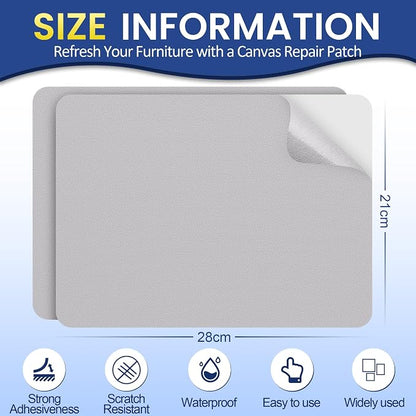 Self-Adhesive Canvas Repair Tape, 8.3" x 11" Waterproof Canvas Repair Patch - Image 2
