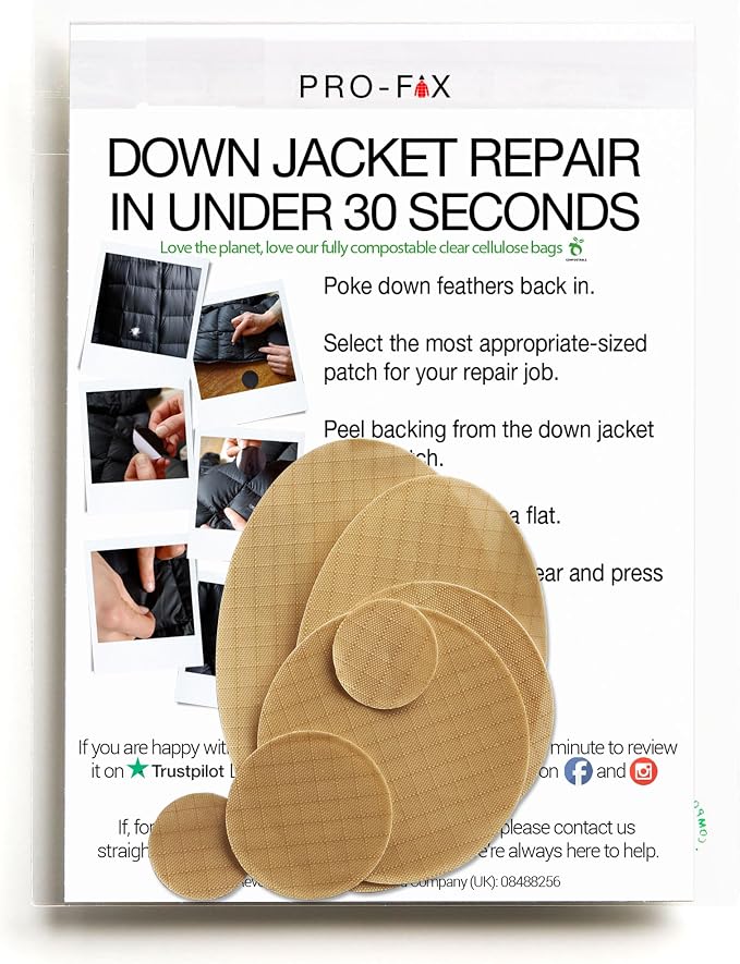 Self-Adhesive Waterproof Repair Patch Kit by DownJacketRepair