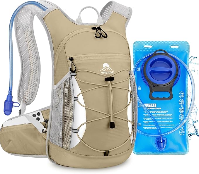 Hydration Backpack with 2L Water Bladder by VpbageGear