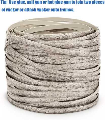 Lahpivieh 120 Ft Wicker Repair Kit, Plastic Wicker Material, Faux Rattan - Image 5