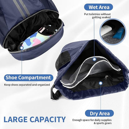 JELUTAR Drawstring Backpack Gym Bag - Image 6