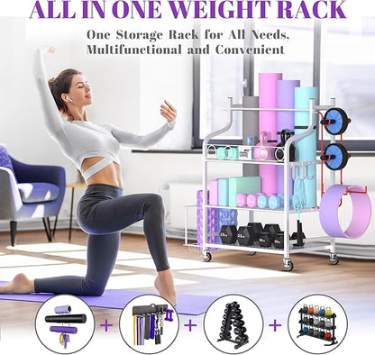 Mythinglogic Yoga Mat Storage Racks, Home Gym Storage Rack - Image 3