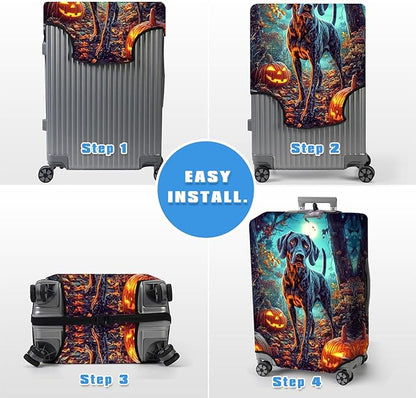 Luggage Cover Protector for 22-24 Inch Suitcases, TSA Approved Elastic Travel - Image 6