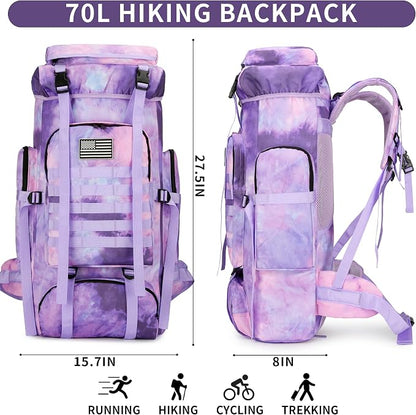 Hiking Backpack for Men 70L/100L Camping Backpack Military Rucksack Molle 3 - Image 2