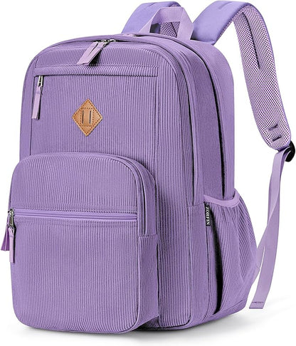 ZORFIN 26L Backpack for College, and Travel: Corduroy Bookbag by ZORFIN-SimpleYetChic