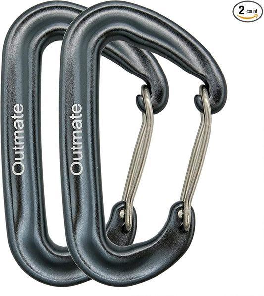 12kN 3.2"x2" Heavy-Duty Carabiner Clips by Outmate