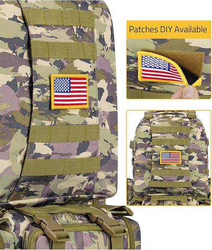 CVLIFE Tactical Backpack Military Army Rucksack 60L Large Assault Pack - Image 3