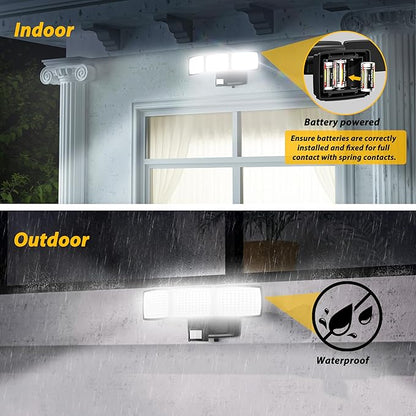 Battery Powered Motion Sensor Outdoor Lights, 1500LM Flood Lights IP65 - Image 5