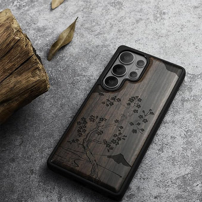 Carveit Magnetic Wooden Case for Samsung Galaxy S26 Ultra Case 2026, TPU - Image 3