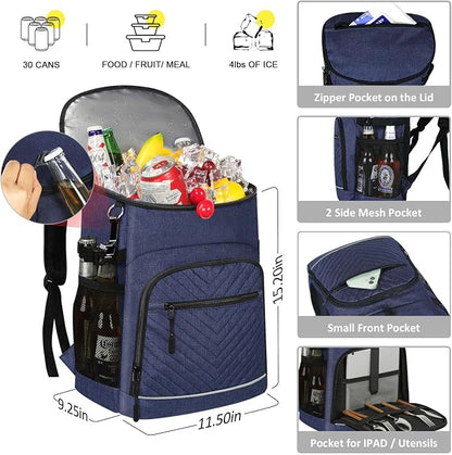 Cooler Backpack Insulated Leakproof Waterproof Backpack Cooler Bag 30/45 Cans - Image 2