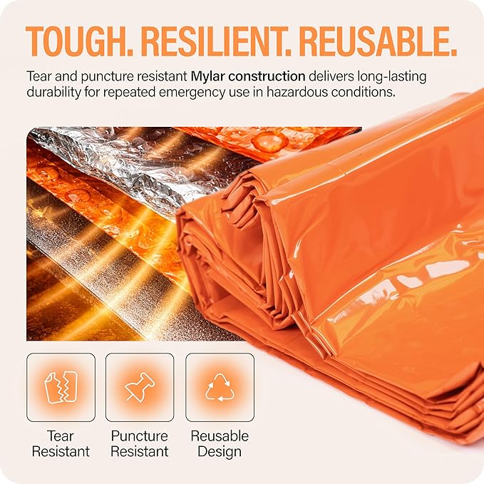 Primacare CB-3684-2 Pack of 2 Emergency Sleeping Bags - Image 5
