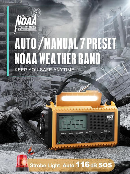 5000 Emergency Weather Radio- Portable Radio AM/FM/SW/NOAA - Image 2