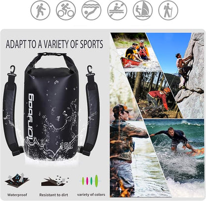 IDRYBAG Dry Bag for Kayaking Waterproof 2L/5L/10L/15L/20L, Small Dry Sack - Image 5