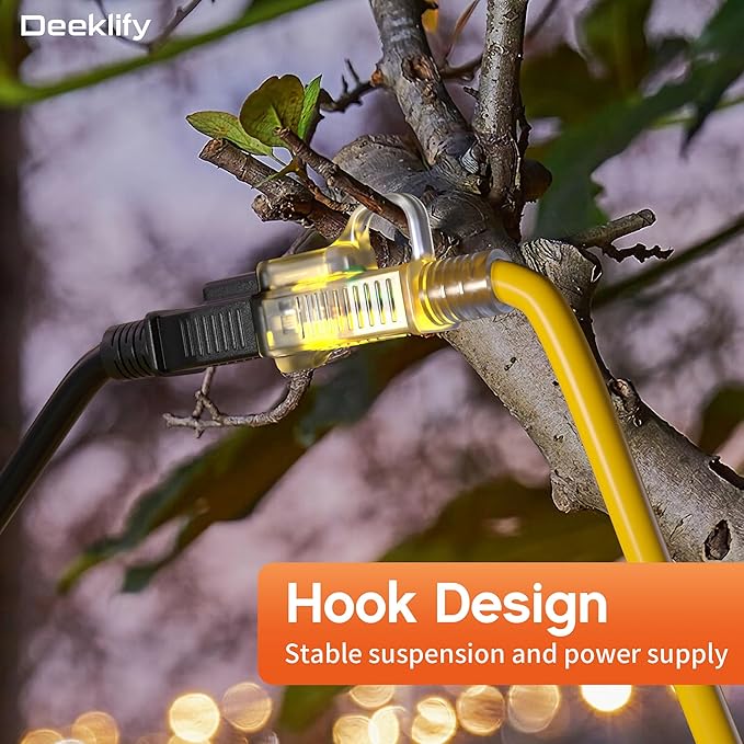 12AWG 75 FT Heavy Duty Outdoor Extension Cord Waterproof - Image 3