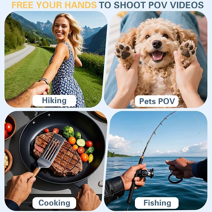 Beviliu Neck Phone Holder for Recording, Hands-Free POV/Vlog Neck Mount - Image 5