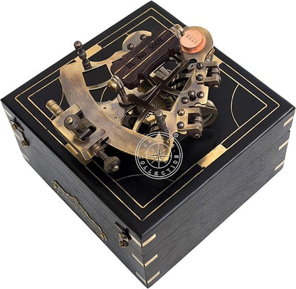 J. Scott London Brass Ship Sextant - Image 7