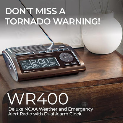 Midland - WR400 Weather Radio Deluxe - NOAA Emergency Alert Scanner – Home Use - Image 3