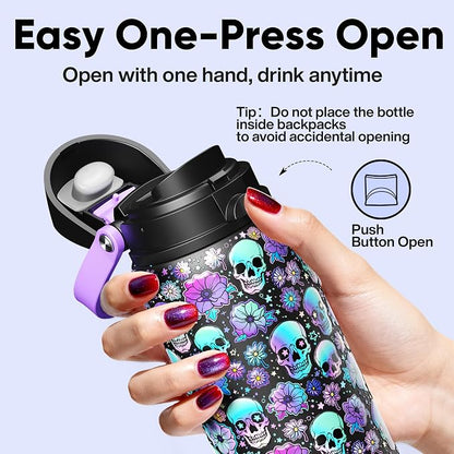 Insulated Water Bottle with Straw - Image 4
