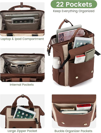 LOVEVOOK Laptop Backpack for Women Work Travel Backpack, Stylish College - Image 2