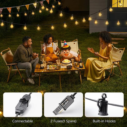 Outdoor String Lights Hanging Globe Patio Lights - Image 5
