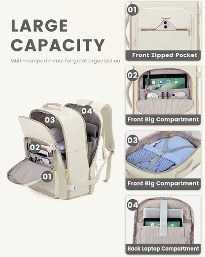 LOVEVOOK Travel Backpack for Women & Men 40L, Airline Approved Carry On - Image 8