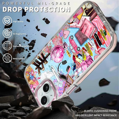 Case for iPhone 13/14, Cover Holiday Trip World Map Phone Case Design，for Women - Image 5