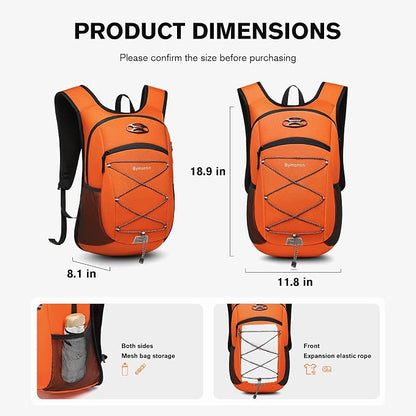 Ultra-Light Soft Daypack 15L/20L, Cushioned Breathable Back Panel Backpack - Image 5