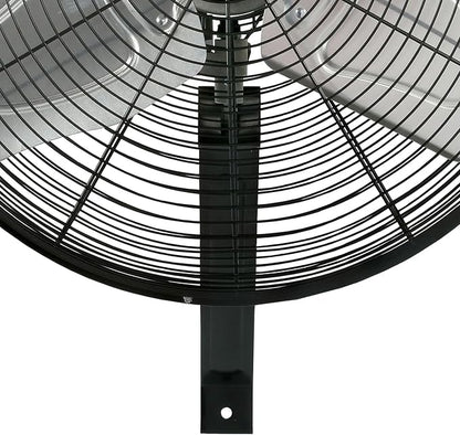 Hurricane Pro Commercial Grade Oscillating Metal Wall Mount Fan w/ 3 Speeds - Image 8