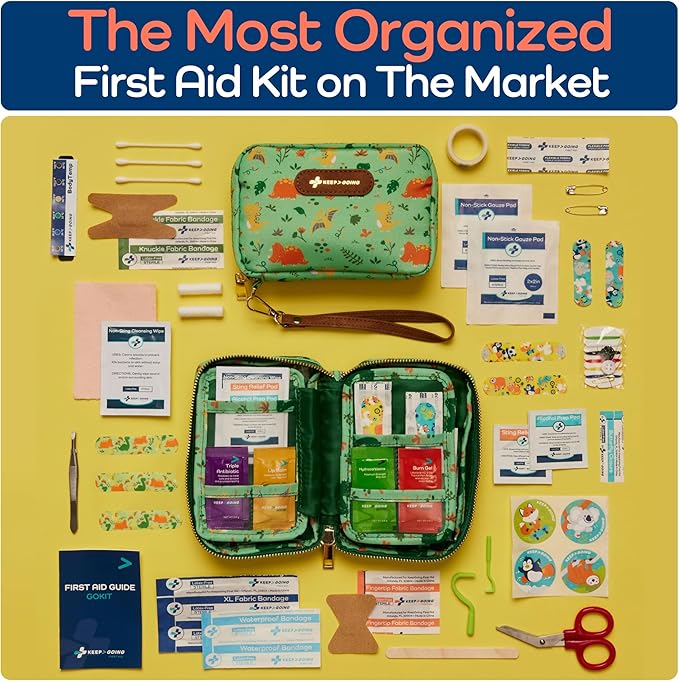 KeepGoing Travel First Aid Kit for Kids – 130 Pc. for Car, Diaper Bag & Backpack - Image 4