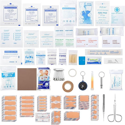 330 Piece First Aid Kit, Premium Waterproof Compact Trauma Medical Kits - Image 2