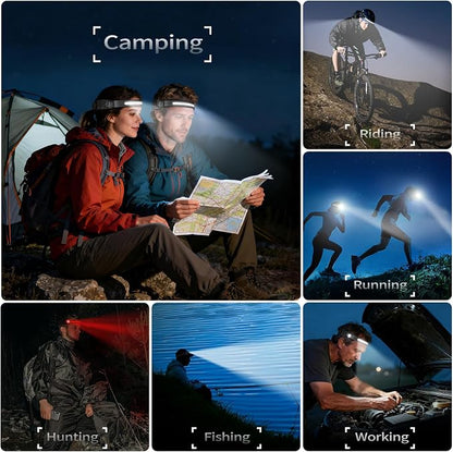 LHKNL Rechargeable Headlamp 2Pcs- 230° Wide Beam Led Head Lamp - Image 7