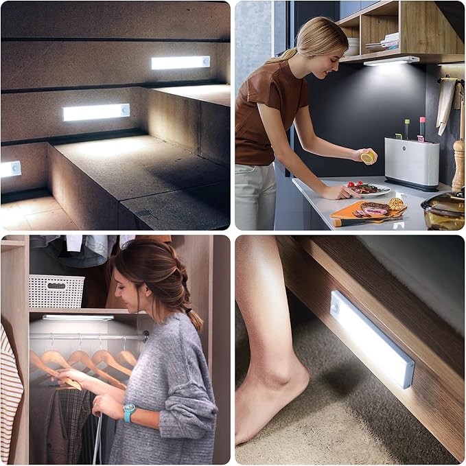 6 Pack Under Cabinet Lights Wireless, 50 LED Motion Sensor Light Indoor - Image 7