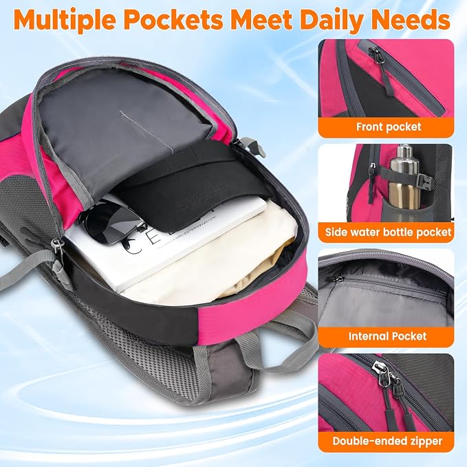 sunhiker Small Hiking Backpack Women Men 20L Lightweight Travel Backpack - Image 2