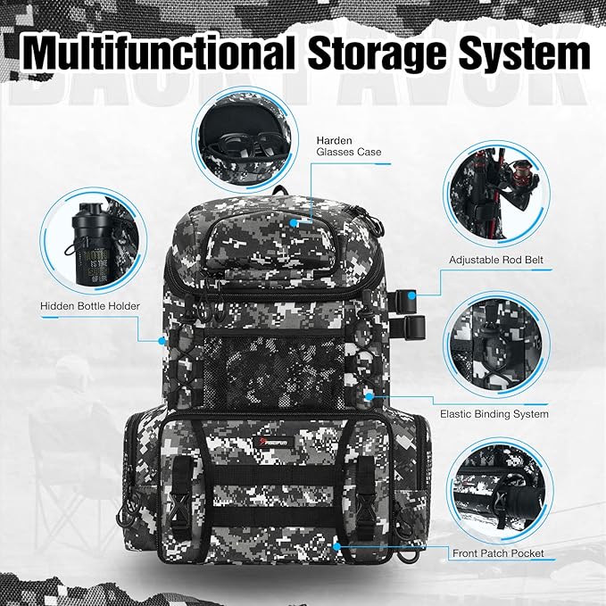 Piscifun Fishing Tackle Backpack - Image 3