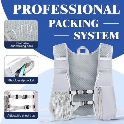 Hydration Backpack with 2L Water Bladder Bag, Lightweight and Breathable - Image 4