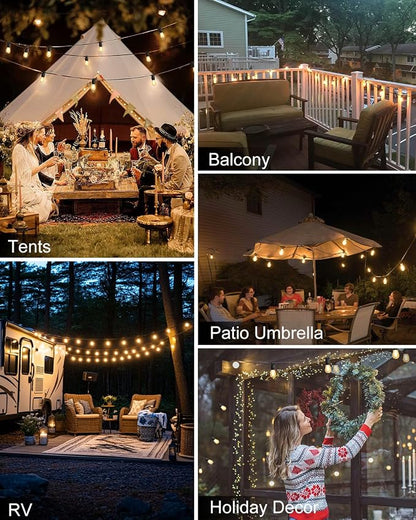 BRIMAX 24.6Ft USB Powered String Lights, 10 LED Bulbs Waterproof & Shatterproof - Image 7