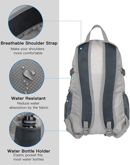 WATERFLY Small Lightweight Packable Backpack: 20l Ultra Light Foldable Travel - Image 6